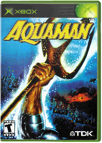 Aquaman Battle for Atlantis Xbox US box art